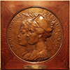 Marie Depage - Edith Cavell medallion on loan from the Erasmus Hospital